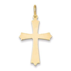 14k Polished Cross Pendant