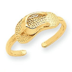 14k Yellow Gold Sandal Toe Ring