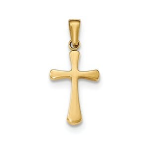 14k Polished Cross Pendant
