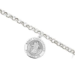 Saint Christopher Religious Anklet - "EXCLUSIVE"