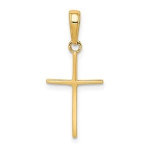 14k Polished Cross Pendant