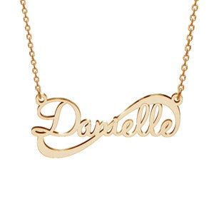 Personalized Infinity Name Necklace with Chain