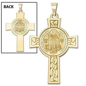 Saint Benedict Jubilee DoubleSided Cross Religious Medal  "EXCLUSIVE"