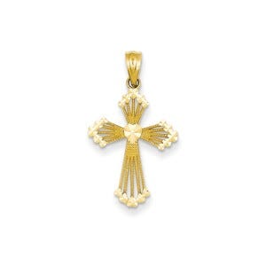 14k Passion Cross Pendant