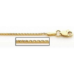 14K Yellow Gold 1.0mm Classic Wheat Chain