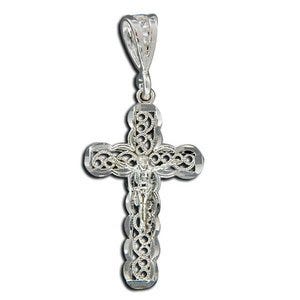 Sterling Silver Crucifix Cross Pendant