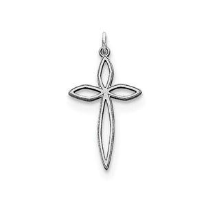 Sterling Silver Laser Designed Cross Pendant