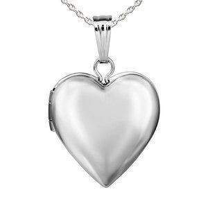 Sterling Silver Small Heart Photo Locket