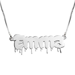 Custom Drip Bubble Nameplate