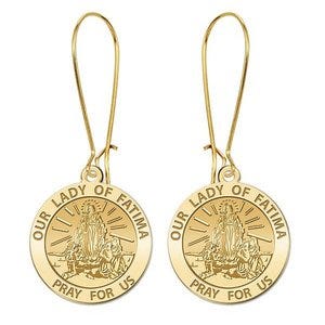Our Lady of Fatima Earrings "EXCLUSIVE"