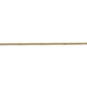 14K Yellow Gold 1.5mm Rolo Chain
