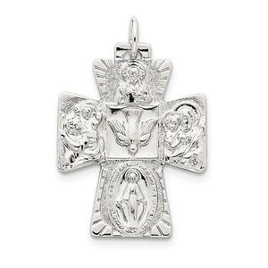 Sterling Silver 4-way Medal