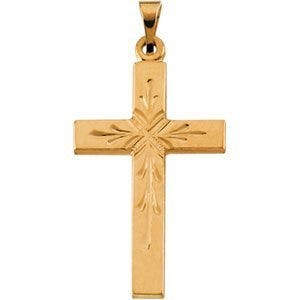 14K Yellow Gold CROSS PENDANT
