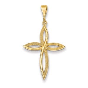 14k Passion Cross Pendant