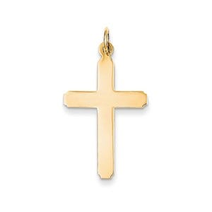 14k Polished Cross Pendant