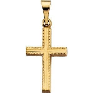 14K Yellow Gold CROSS PENDANT