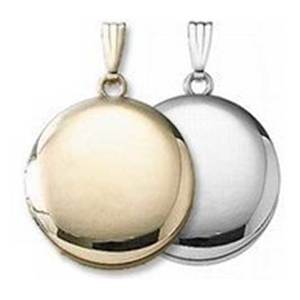 Build Your Own 14K Gold 2-Picture Round Locket