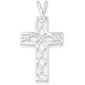 Sterling Silver Polished Cross Pendant
