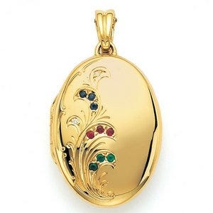 Victor Mayer 18K Gold Diamond Locket With Assorted Gems - 18K Yellow Gold