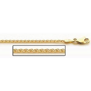 14K Yellow Gold 1.8mm Espiga Wheat Chain
