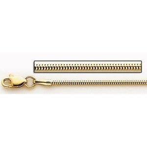 14K Yellow Gold 0.9mm Italian Snake Chain