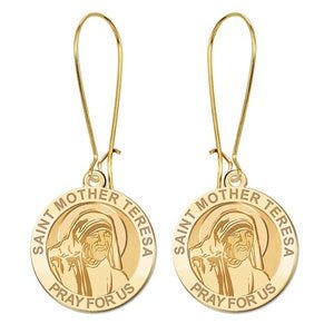 Saint Mother Teresa Religous Earrings "EXCLUSIVE"