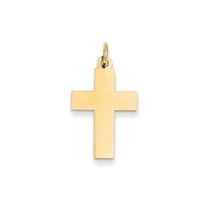 14k Polished Cross Pendant