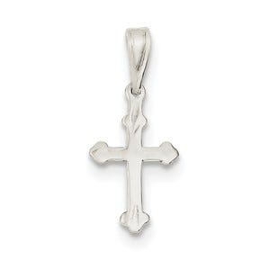 Sterling Silver Budded Cross Charm