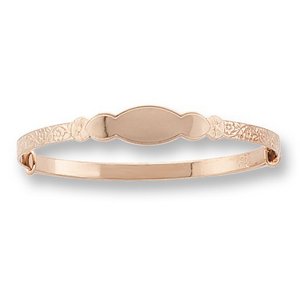 14K Yellow Gold Children's Adjustable Bangle Bracelet