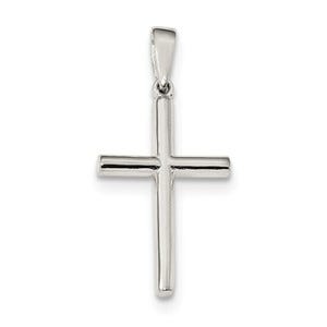 Sterling Silver Polished Cross Pendant