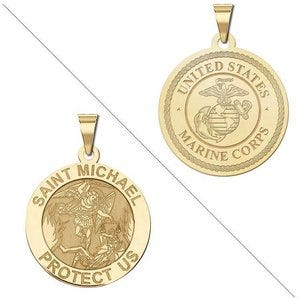 Saint Michael Doubledside MARINES Religious Medal "EXCLUSIVE"
