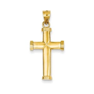 14k Polished Latin Cross Pendant