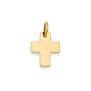 14k Polished Cross Charm