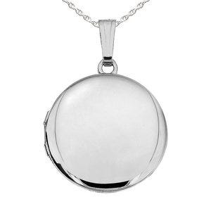 Sterling Silver Round Photo Locket