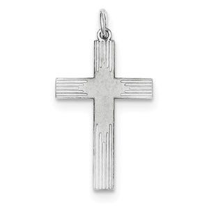Sterling Silver Laser Designed Cross Pendant