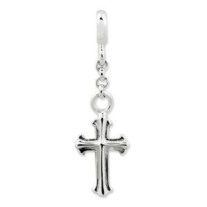 Sterling Silver Cross 1/2in Dangle Enhancer