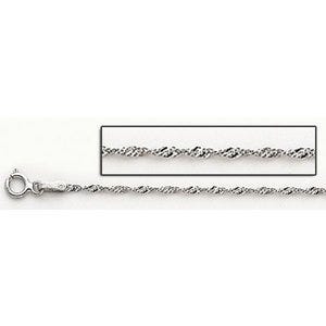 Sterling Silver 1.75mm Diamond Cut Rope Chain