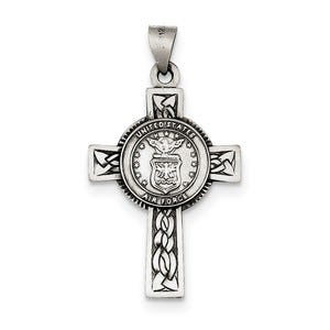 Sterling Silver US Air Force Cross Pendant