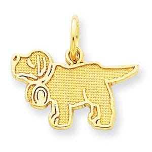 St Bernard Dog Pendant Or Charm