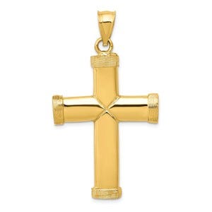 14k Polished Latin Cross Pendant