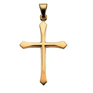 14K Yellow Gold CROSS PENDANT