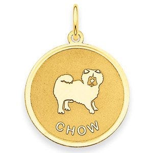 Chow Disc Charm or Pendant