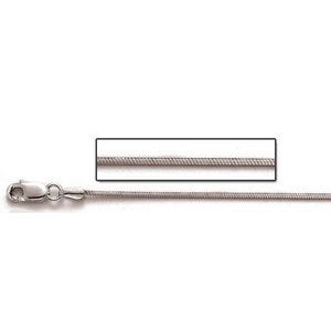 Sterling Silver 1.2mm Round Snake Chain