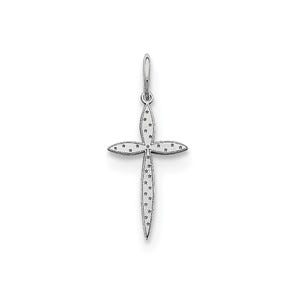 Sterling Silver Laser Designed Cross Charm