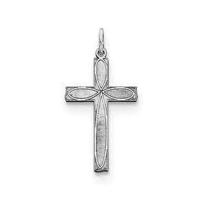 Sterling Silver Laser Designed Cross Pendant