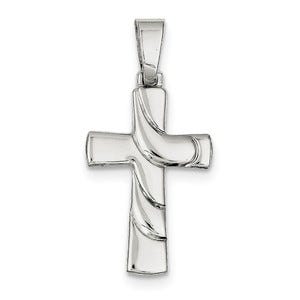 Sterling Silver Polished Cross Pendant