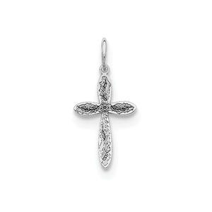 Sterling Silver Laser Designed Cross Charm