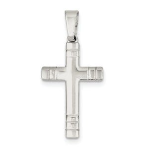 Sterling Silver Polished Cross Pendant