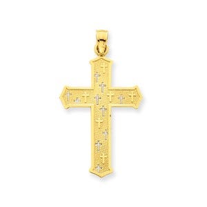 14k Passion Cross Pendant