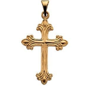 14K Yellow Gold CROSS PENDANT